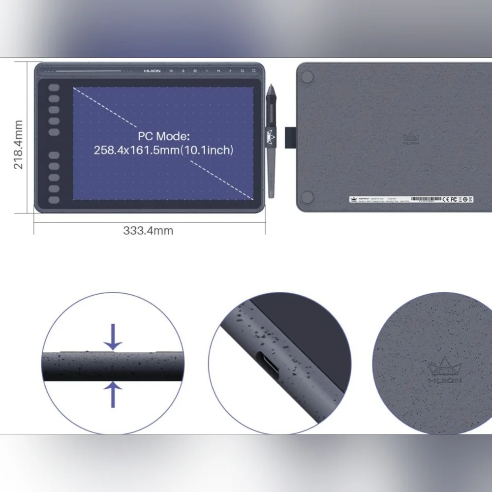 NIB - HUION HS611 Creative Pen Tablet - Graphics Drawing Tablet